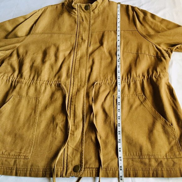 Agnes Orinda Women's Plus Size Jacket Lightweight Anorak Drawstring Utility 3X - Picture 11 of 12